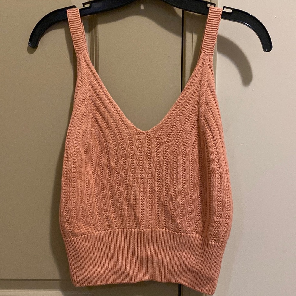 Streetwear Society pink knit top